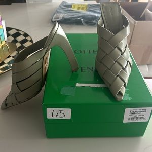 Bottega Veneta Alfie Intreccio Napa Leather Mules